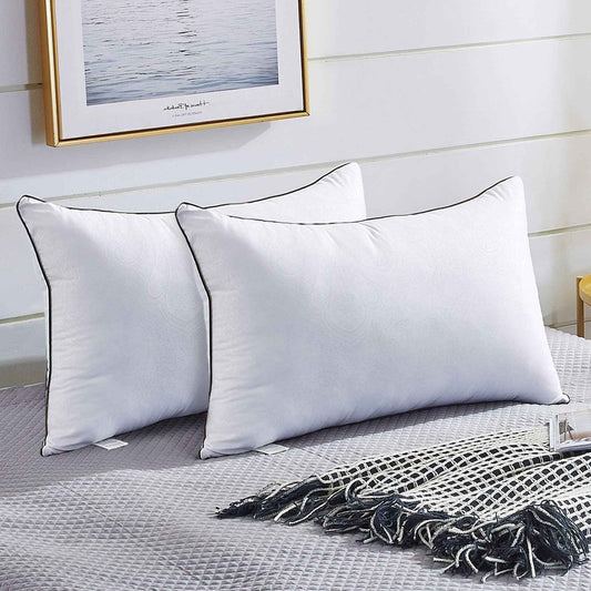 JOLLYVOGUE Pillows Queen Size 2 Pack for Sleeping, Soft and Supportive Bed Pillow for Side and Back Sleeper, Down Alternative Hotel Collection Pillows-20 x30 🍁 All In One Marketplace Canada