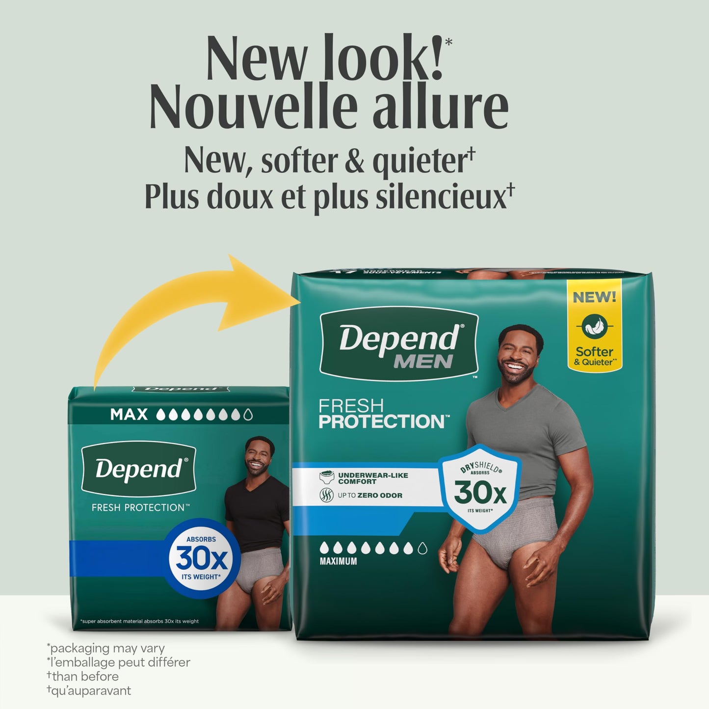 Depend Fresh Protection Adult Incontinence Underwear for Men (Formerly Depend Fit-Flex), Disposable, Maximum, Small/Medium, Grey, 44 Count 🍁 All In One Marketplace Canada