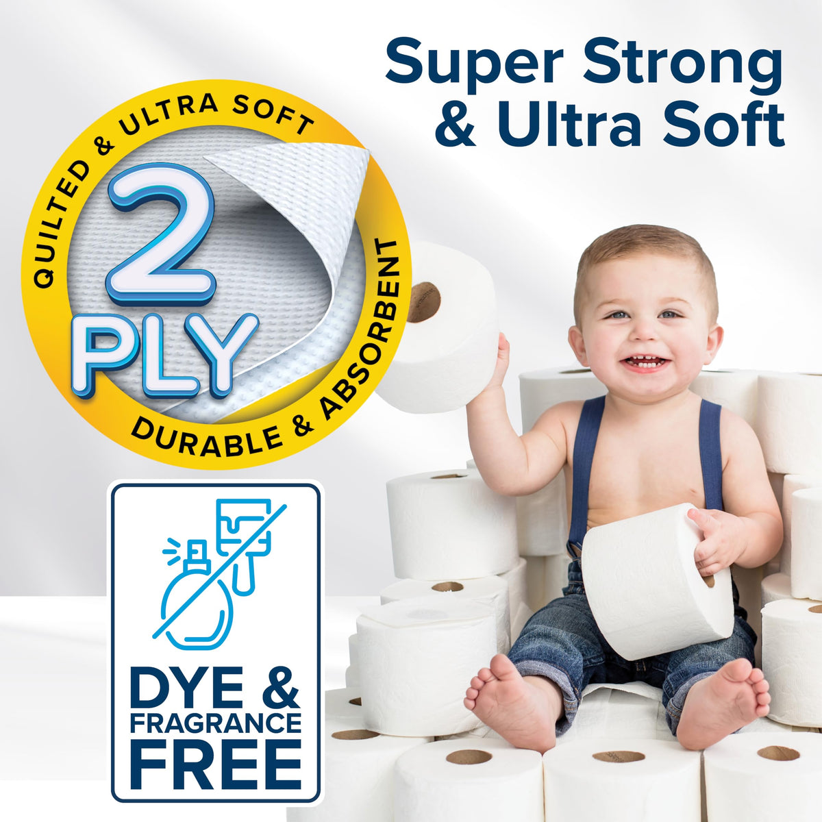Camco Camper/RV Toilet Paper — 2-Ply — Septic Safe — Dissolves Fast — Dye & Fragrance Free — 16-Rolls (500 Sheets Per Roll) (40282) 🍁 All In One Marketplace Canada