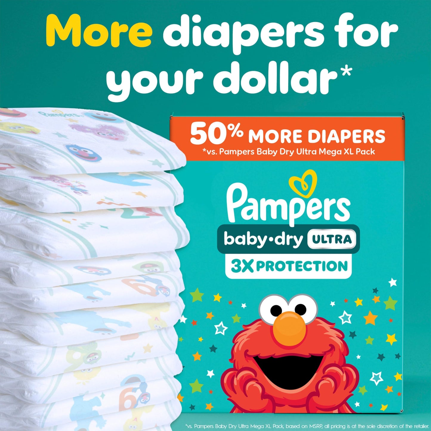 Couches Pampers Baby-Dry Ultra, couches jetables absorbantes, taille 7 (19 kg et plus [41 lb et plus]), 105 couches 🍁 All In One Marketplace Canada