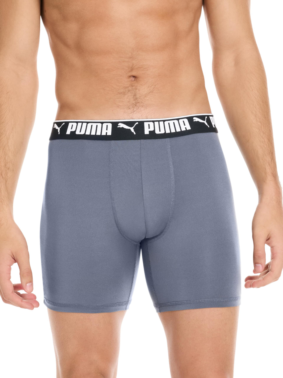 Puma Men's 4 Pack Active Stretch Boxer Briefs, Black/Grey, Medium 🍁 All In One Marketplace Canada