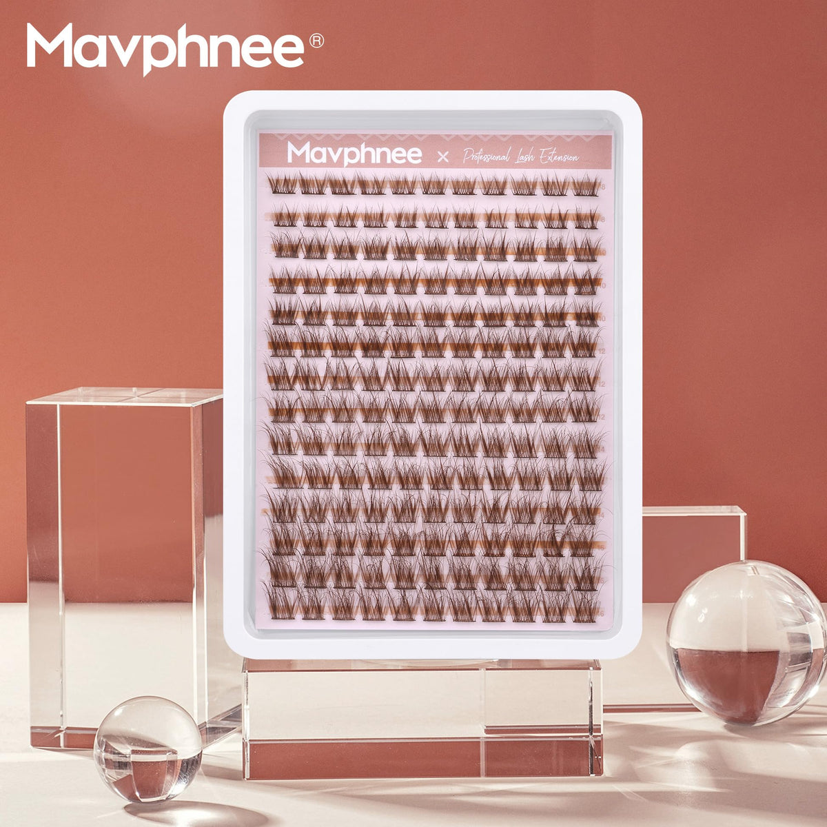 Brown Lash Clusters Natural Lash Extensions Wispy Eyelash Clusters 154 Pcs C Curl Lashes Clusters for Everyday Wear Beginner Friendly Dark Brown Cluster Eyelash Extensions by Mavphnnee 🍁 All In One Marketplace Canada