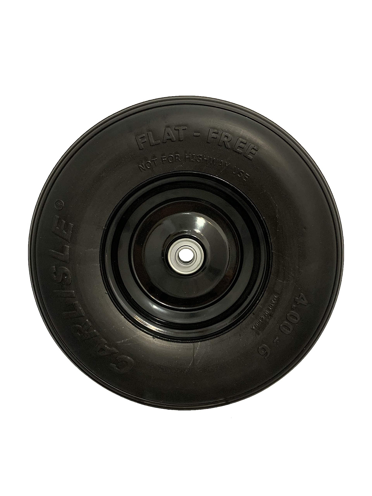 Easy Fit 4.00-6 Flat-Free Wheel Assembly for Residential Wheelbarrow Black 🍁 All In One Marketplace Canada