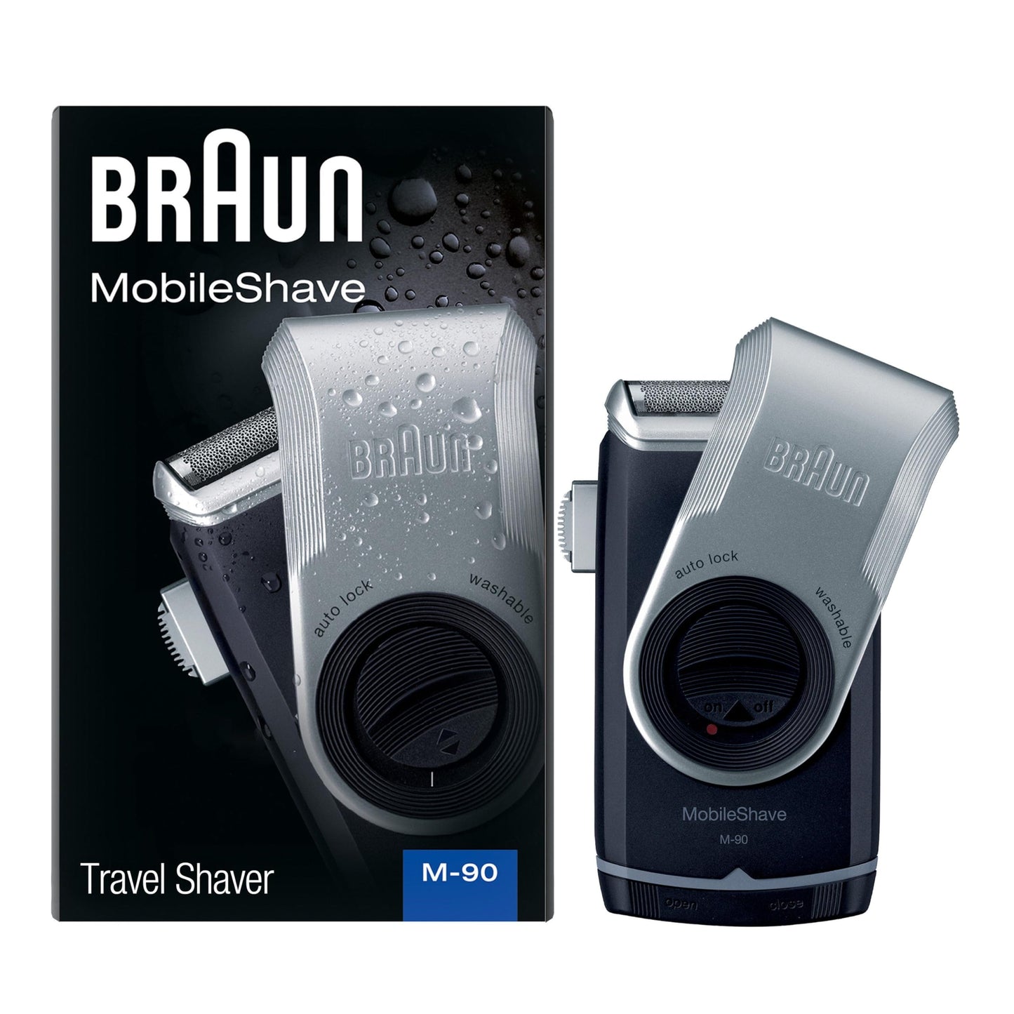 Braun M90 Mobile Shaver for Precision Trimming, Great for Travel, Black/Silver 🍁 All In One Marketplace Canada