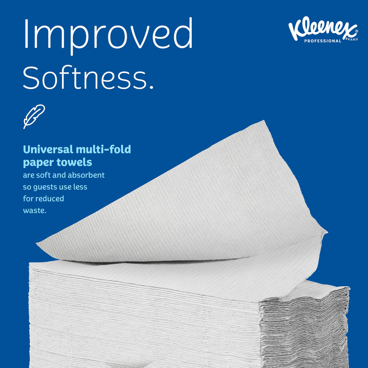 Kleenex Professional Universal Multifold Paper Towels, Bulk (02046), Absorbency Pockets, 9.2" x 9.4" Towel, White (150 Sheets/Pack, 8 Packs/Case, 1,200 Sheet Total) 🍁 All In One Marketplace Canada