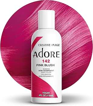 Adore Semi Permanent Hair Color - 142 Pink Blush 4 oz