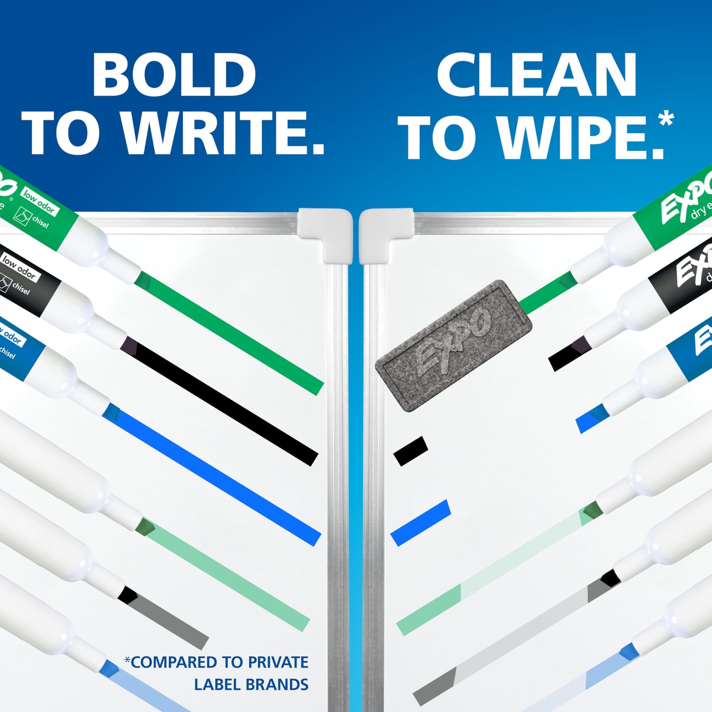 EXPO Dry Erase Markers, Low Odour Ink, Black, Chisel Tip, 12 Count 🍁 All In One Marketplace Canada