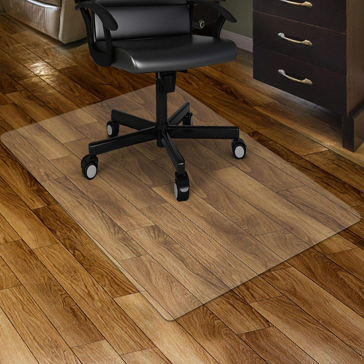 Kuyal Clear Chair mat for Hard Floors 36 x 48 inches Transparent Floor Mats Wood/Tile Protection Mat for Office & Home (36" X 48" Rectangle) 🍁 All In One Marketplace Canada