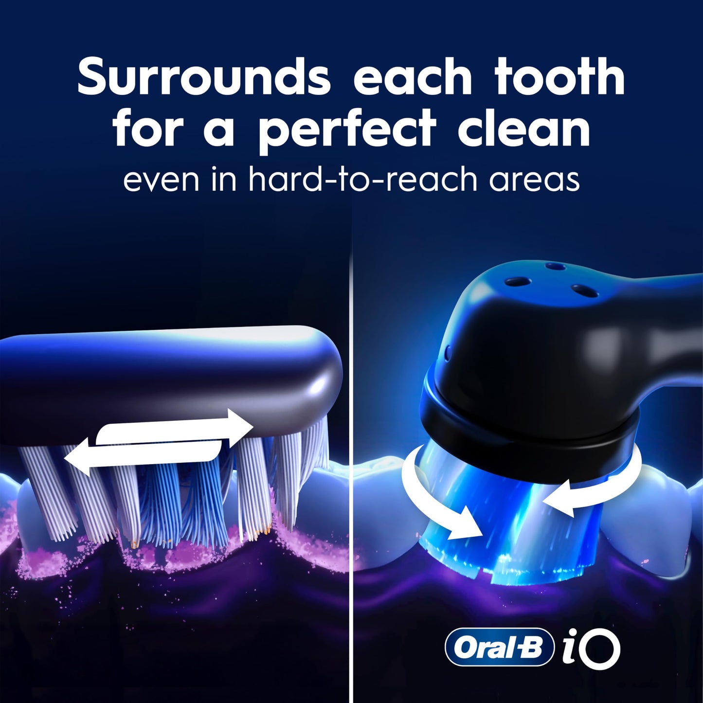 Oral-B iO Series 9 Electric Toothbrush with 4 Oral-B Replacement Brush Heads, Rose Quartz 🍁 All In One Marketplace Canada