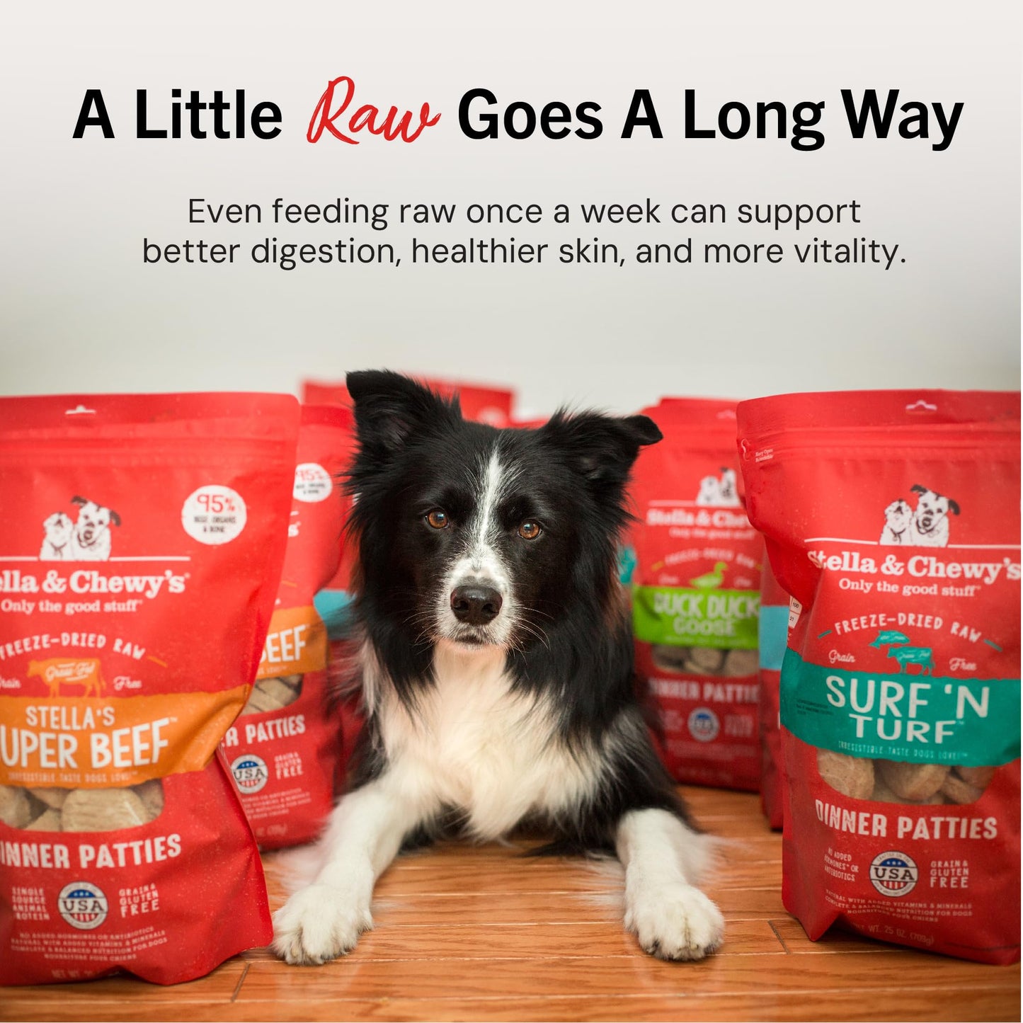 Stella & Chewy’s Freeze Dried Raw Dinner Patties – Grain Free Dog Food, Protein Rich Duck Duck Goose Recipe – 156g Bag 🍁 All In One Marketplace Canada