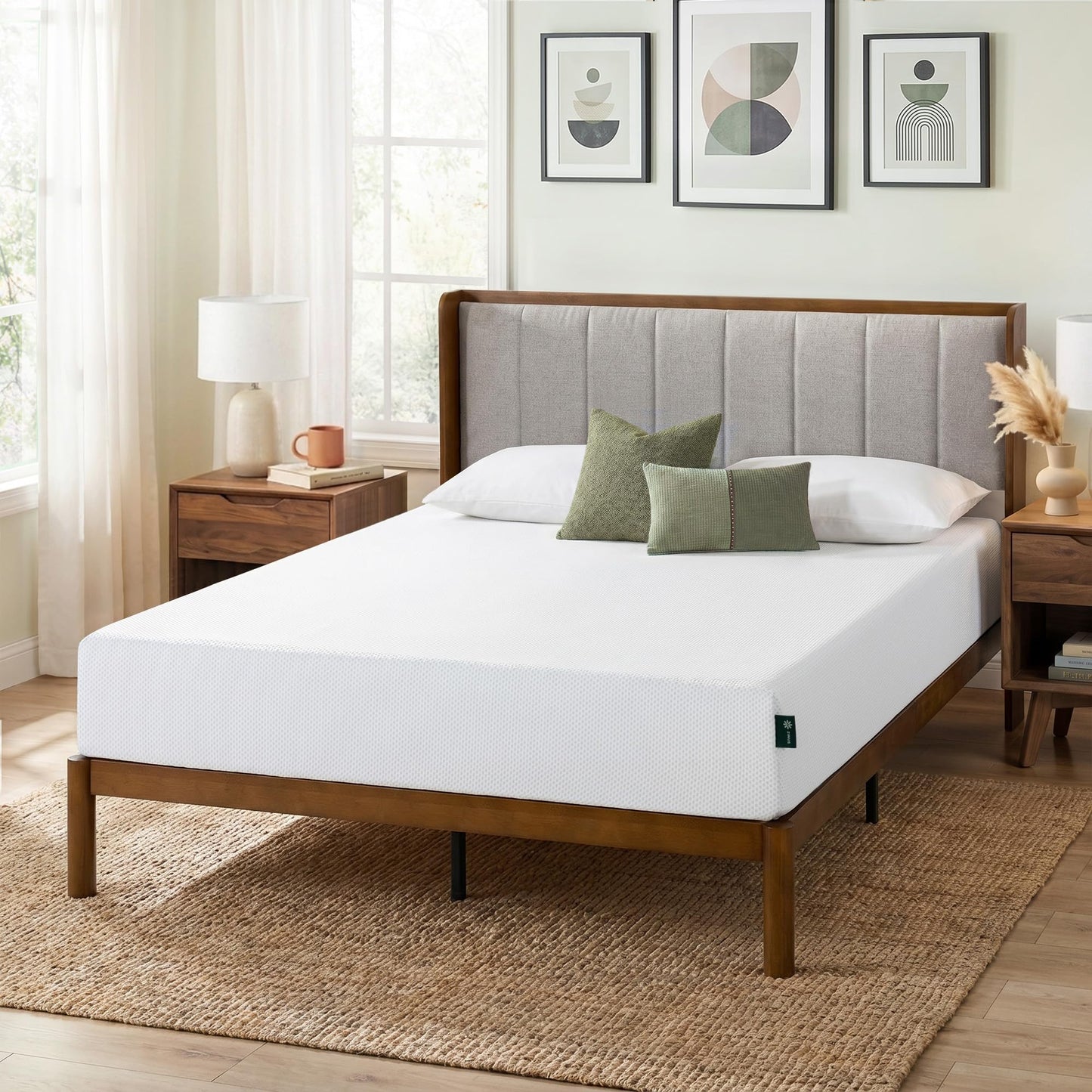Zinus Full Mattress - 8 Inch Green Tea Cooling Gel Memory Foam Mattress, Pressure Relief, for Cool Sleep, CertiPUR-US Certified Foam, Mattress in a Box, 10-Year Warranty, Full Size 🍁 All In One Marketplace Canada