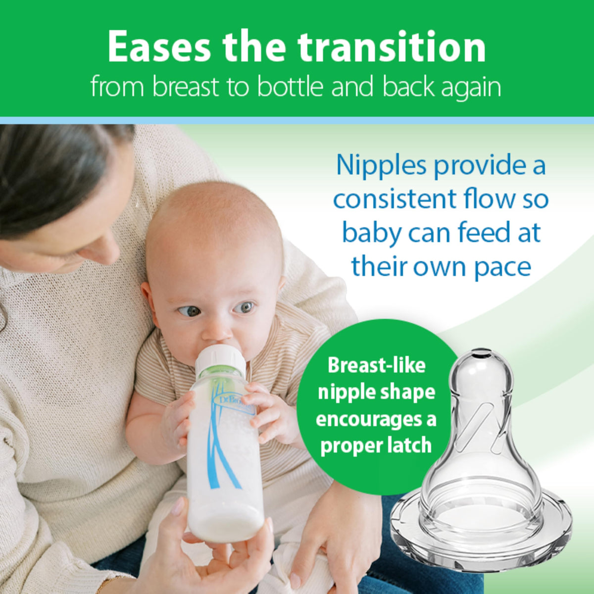 Dr. Brown’s Natural Flow® Anti-Colic Options+™ Narrow Glass Baby Bottles, 4-Pack, 8 oz /240 mL 🍁 All In One Marketplace Canada