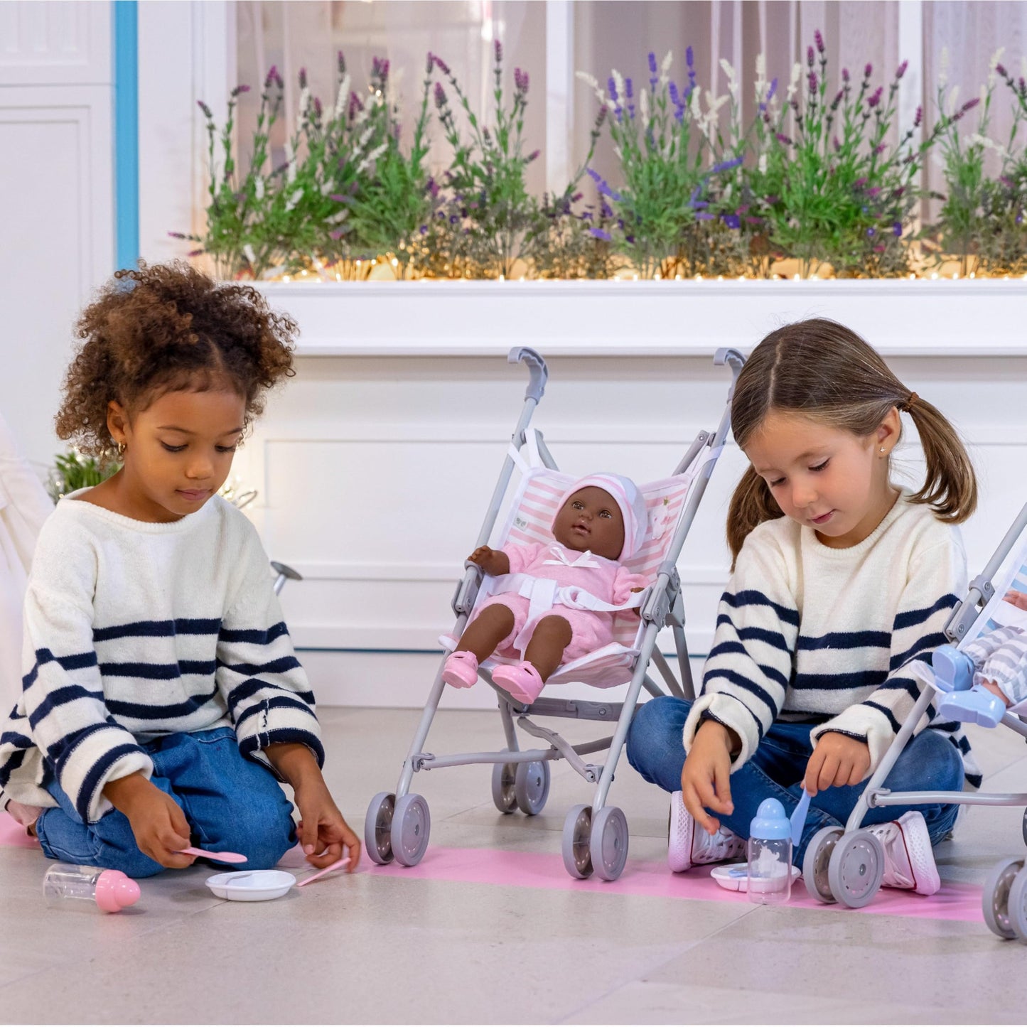 JC Toys | Berenguer Boutique | Single Umbrella Baby Doll Stroller | Elephant Theme | Pink | Ages 2 + 🍁 All In One Marketplace Canada