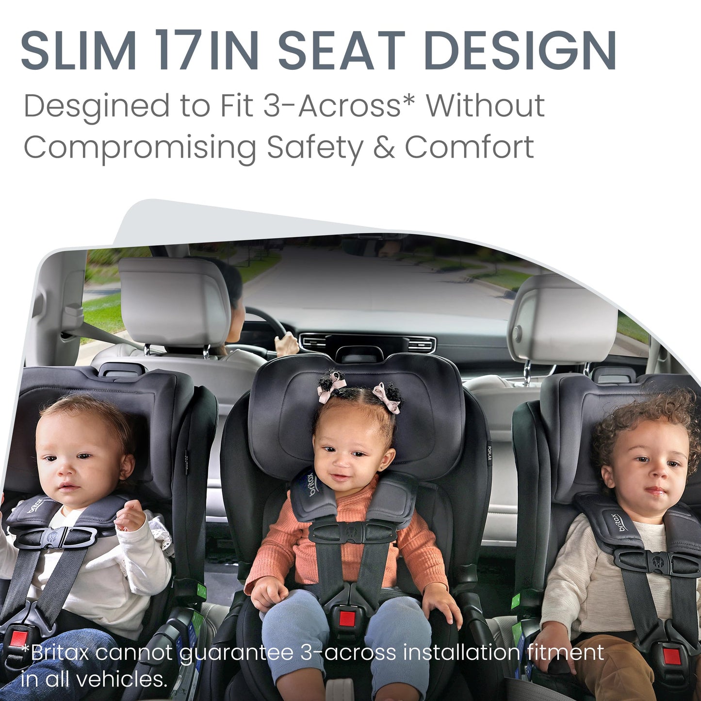 Britax Poplar Convertible Car Seat, Slim 17" Design — Stone Onyx 🍁 All In One Marketplace Canada