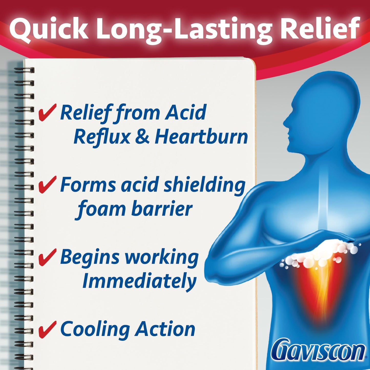 Gaviscon Extra Strength Tablets - 120 Count - Chewable Foaming Antacid Tablets for Day and Night Heartburn Relief, Acid Reflux and GERD Relief, Cooling & Refreshing Peppermint - Free of Aluminum 🍁 All In One Marketplace Canada