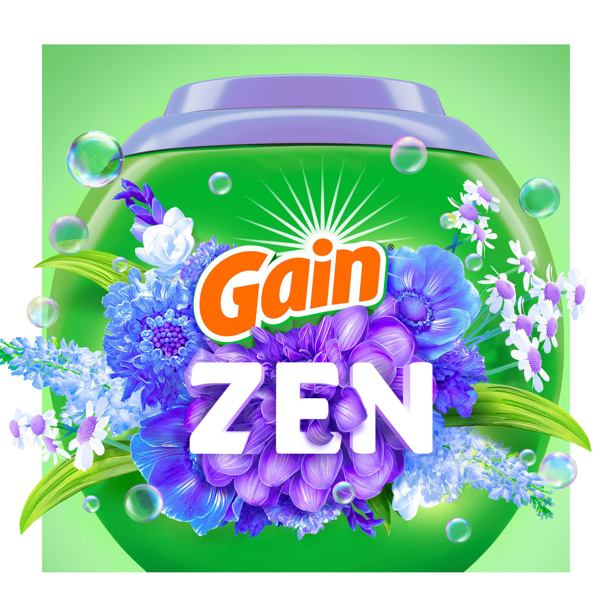 Gain Super Flings Laundry Detergent Pacs, 45 Count, Zen, irresistibly clean and fresh 🍁 All In One Marketplace Canada