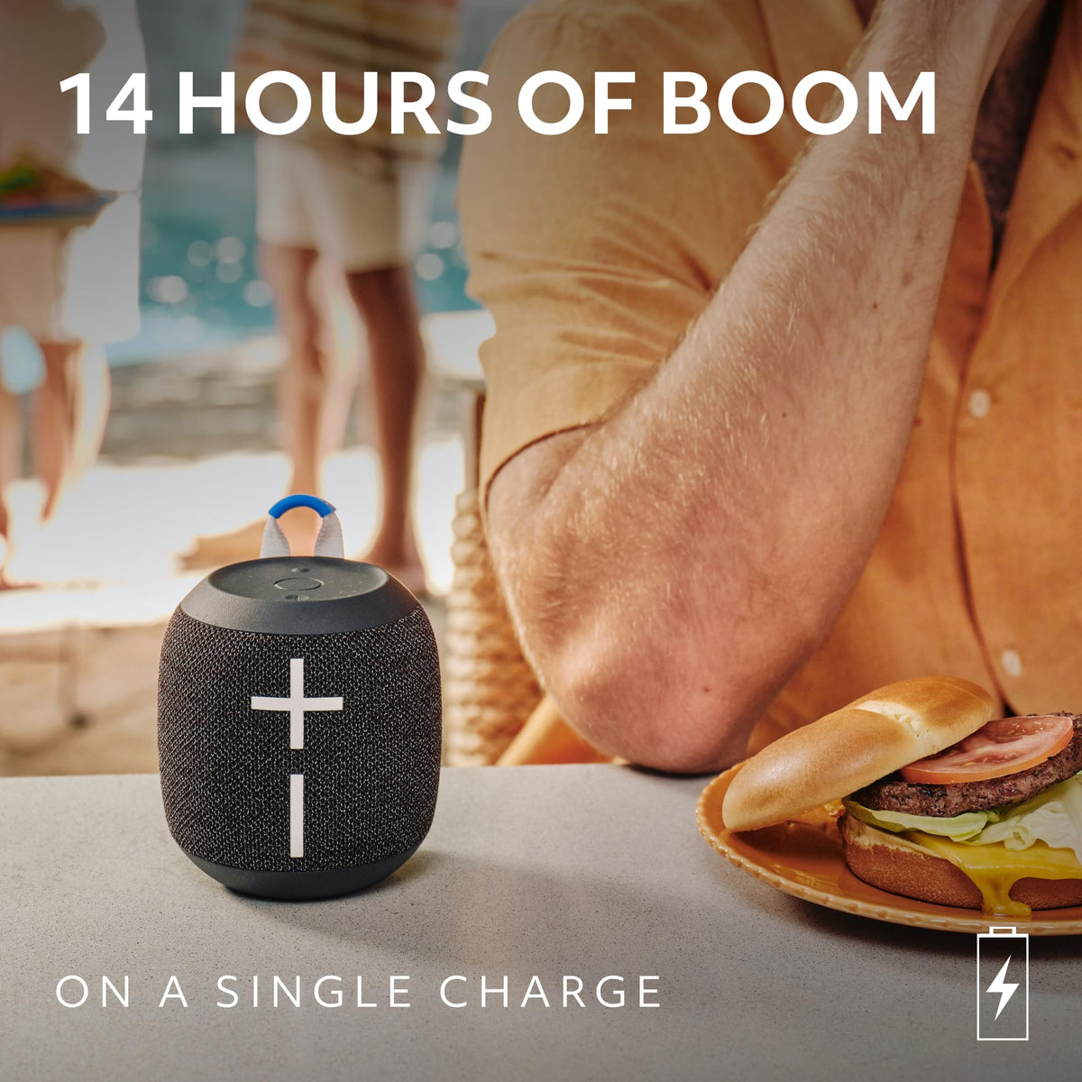 Ultimate Ears WONDERBOOM 4 Portable Waterproof Bluetooth Speaker with Big Bass and 360-Degree Sound, Dustproof Floating Speaker with 131ft (40m) Range - Gray 🍁 All In One Marketplace Canada