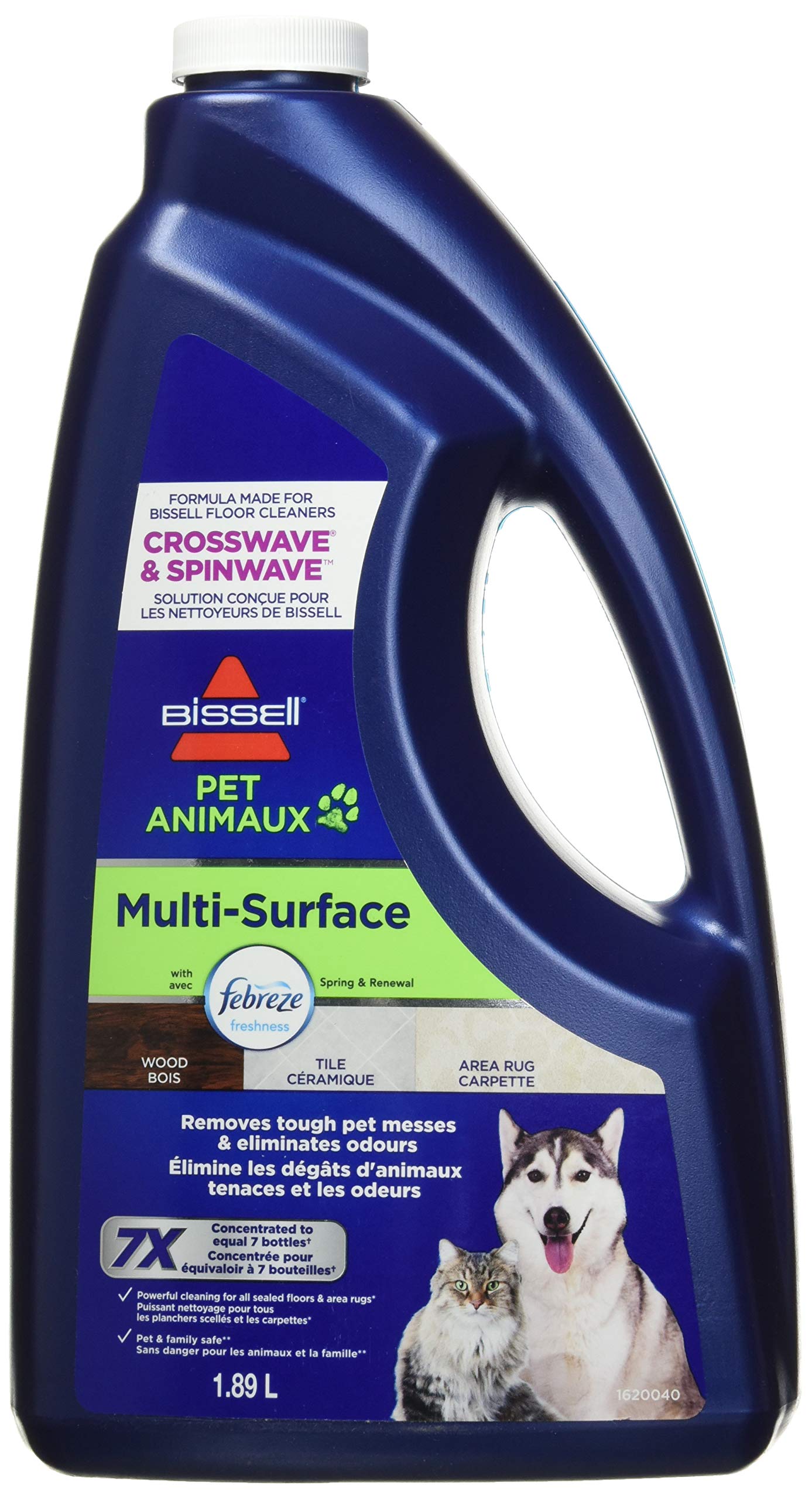 BISSELL Multi-Surface Pet Cleaning Formula with Febreze Freshness for CrossWave, SpinWave and Hard Floor Cleaners, 64oz, Dissolves Pet Messes, Streak-Free on Sealed Floors, Earthco-Friendly, 2295D 🍁 All In One Marketplace Canada