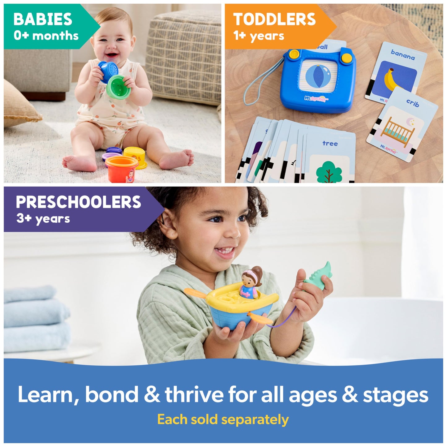 Ms. Rachel First Words Flash Cards, Electronic Card Reader, 100 Words 🍁 All In One Marketplace Canada