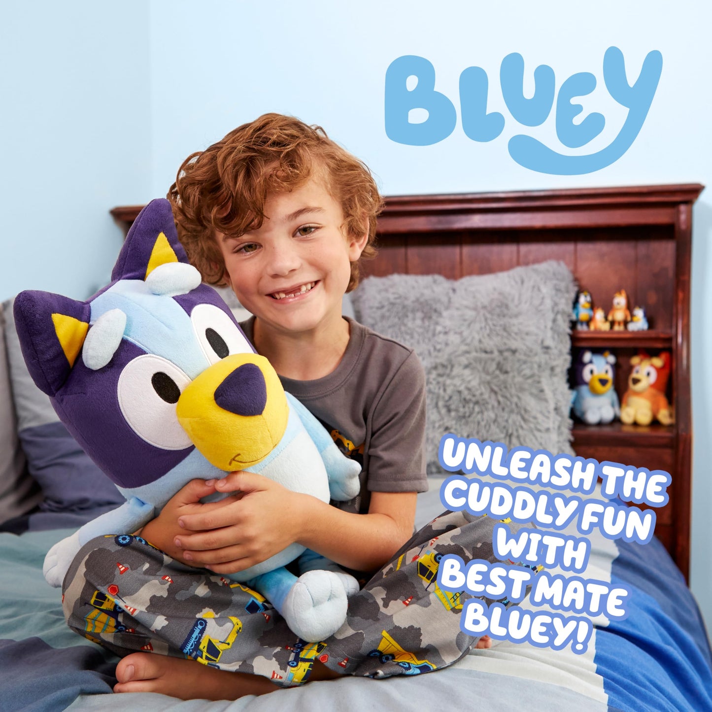 Bluey 18" Stuffed Animal - Playtime & Naptime Companion | Jumbo Size, Soft Deluxe Materials - Huggable Cuddles Best Friend 13010 🍁 All In One Marketplace Canada