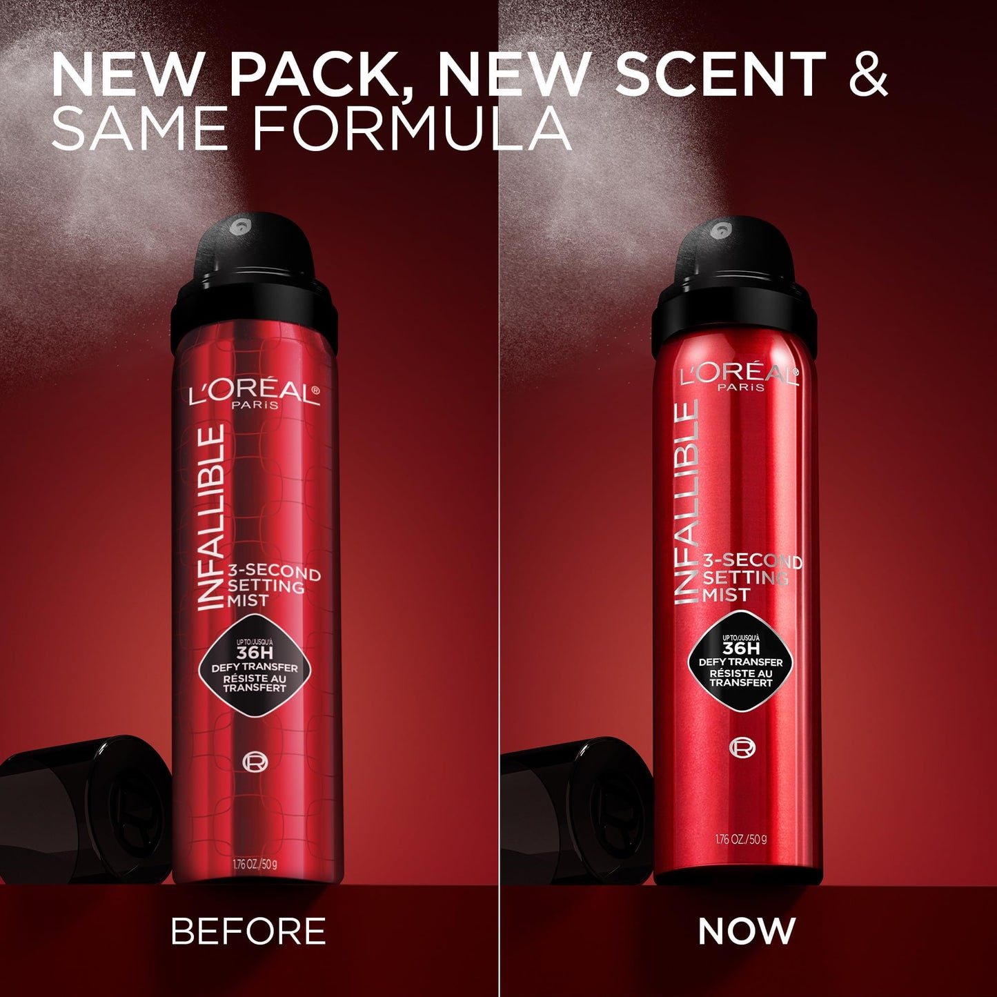 L’Oréal Paris Infallible 3-Second Makeup Setting Spray Jumbo Size, Microfine Mist for up to 36H Wear, Lightweight, Transfer Proof, Waterproof, Dries in 3 seconds, 150ml 🍁 All In One Marketplace Canada