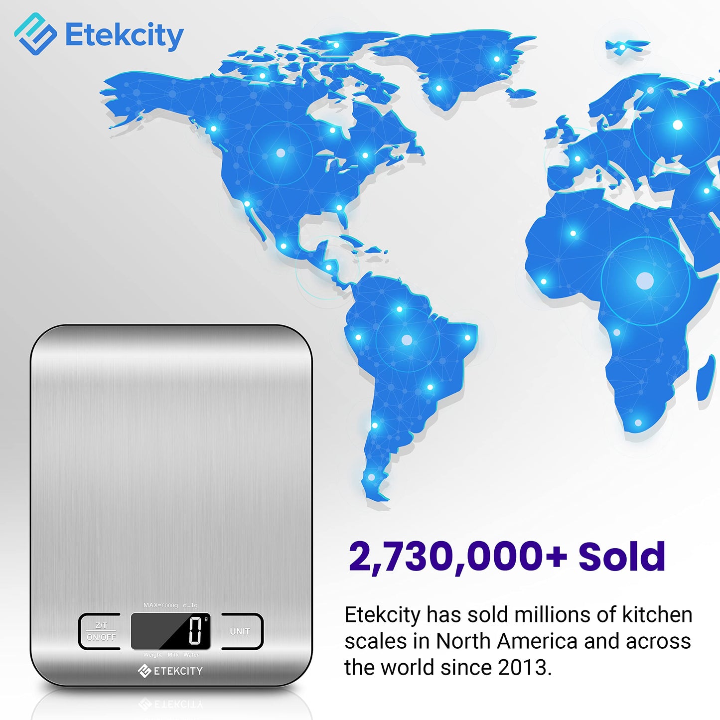Etekcity Food Kitchen Scale, Digital Grams and Ounces for Weight Loss, Baking, Cooking, Keto and Meal Prep, Postal Parcel, Small, 304 Stainless Steel 🍁 All In One Marketplace Canada