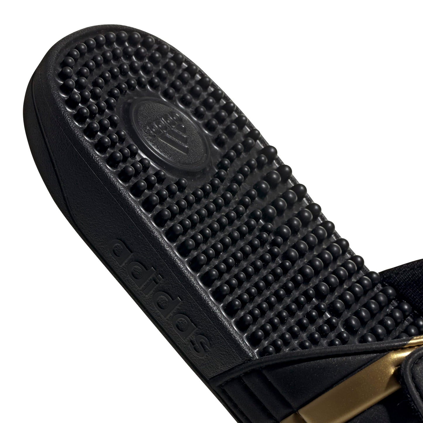 adidas Unisex-Adult Adissage, Core Black/Gold Metallic/Core Black, 11 🍁 All In One Marketplace Canada