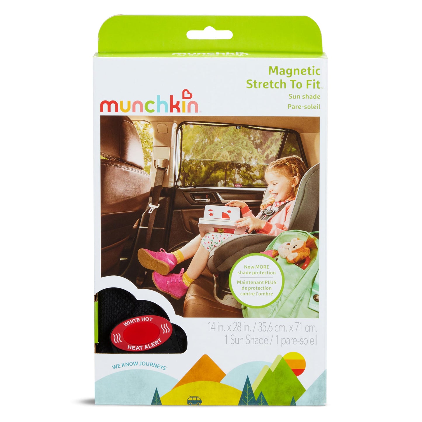Munchkin Brica Magnetic Stretch to Fit Sun Shade, Black, 1 Pack 🍁 All In One Marketplace Canada