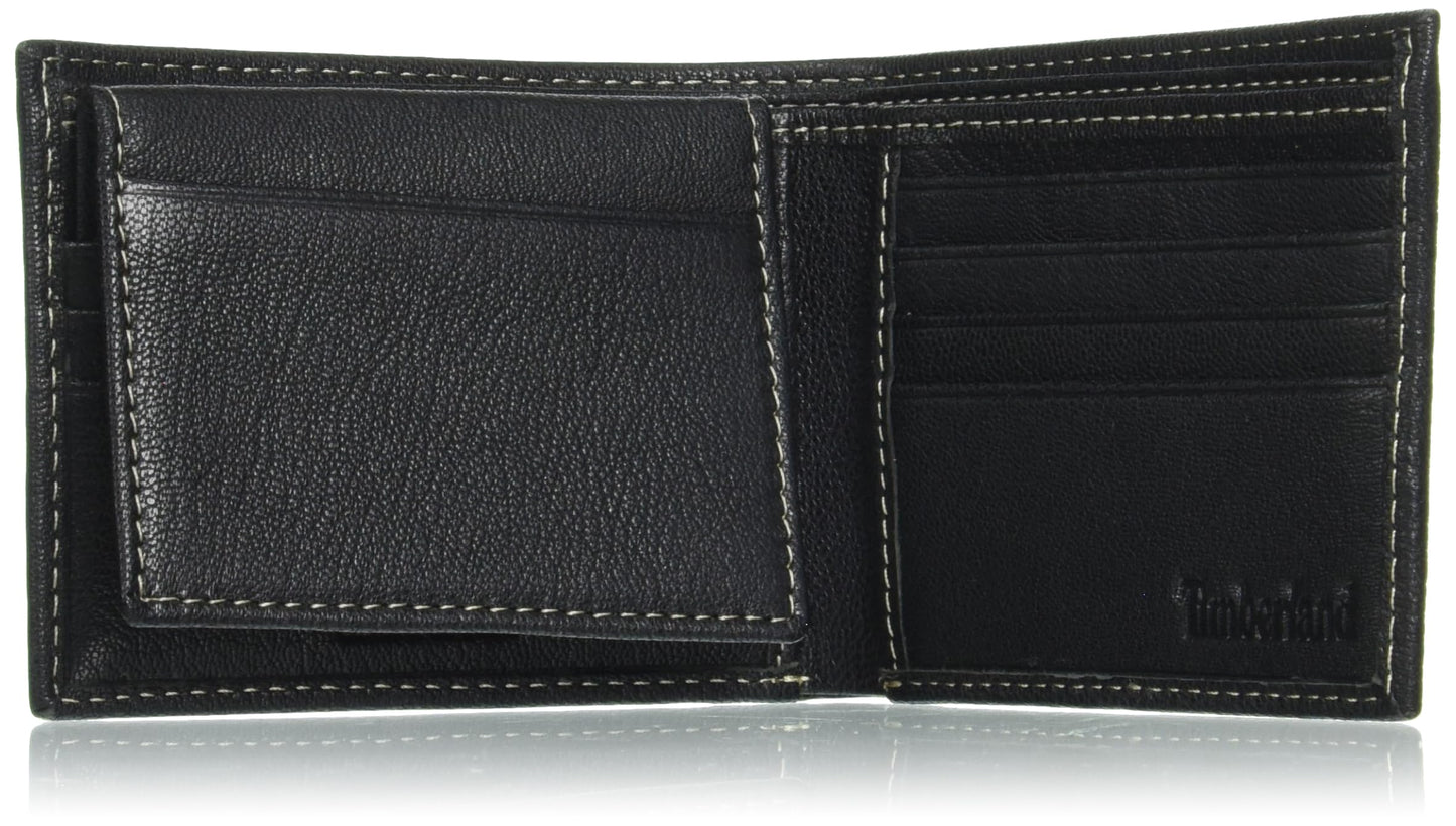 Timberland Men's Leather RFID Blocking Passcase Security Wallet, Black, One Size 🍁 All In One Marketplace Canada