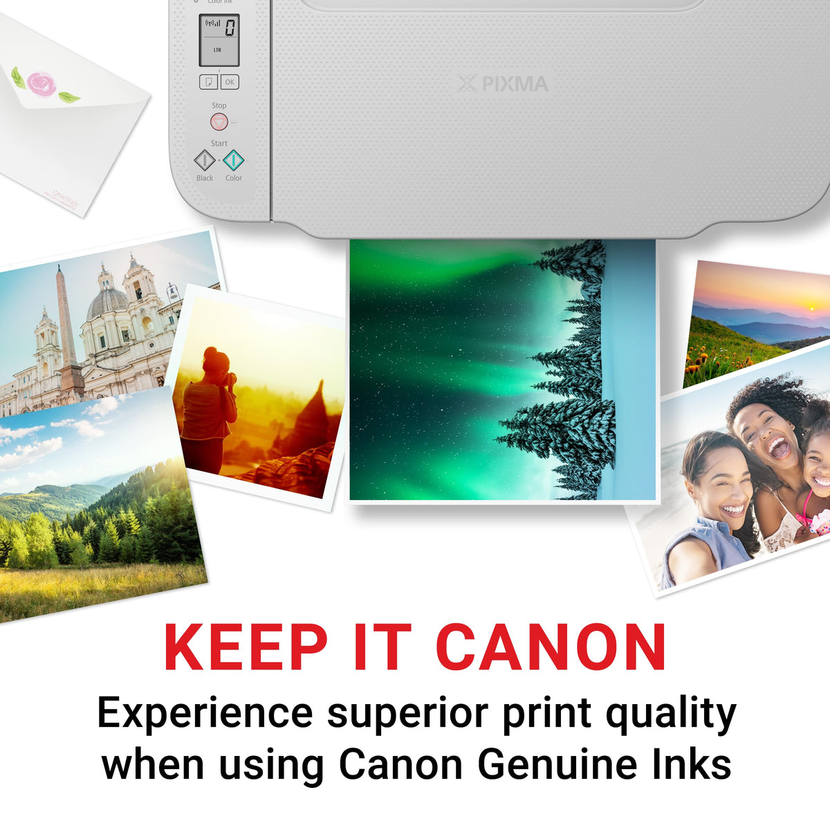 Canon Genuine Ink Cartridges GI-21 Series (Black, Cyan, Magenta & Yellow), Value Pack (4-Count) with PP-301 4" x 6" Photo Paper Plus Glossy II, Printer Ink for PIXMA G4280 / G3290 / G4270 Printers 🍁 All In One Marketplace Canada