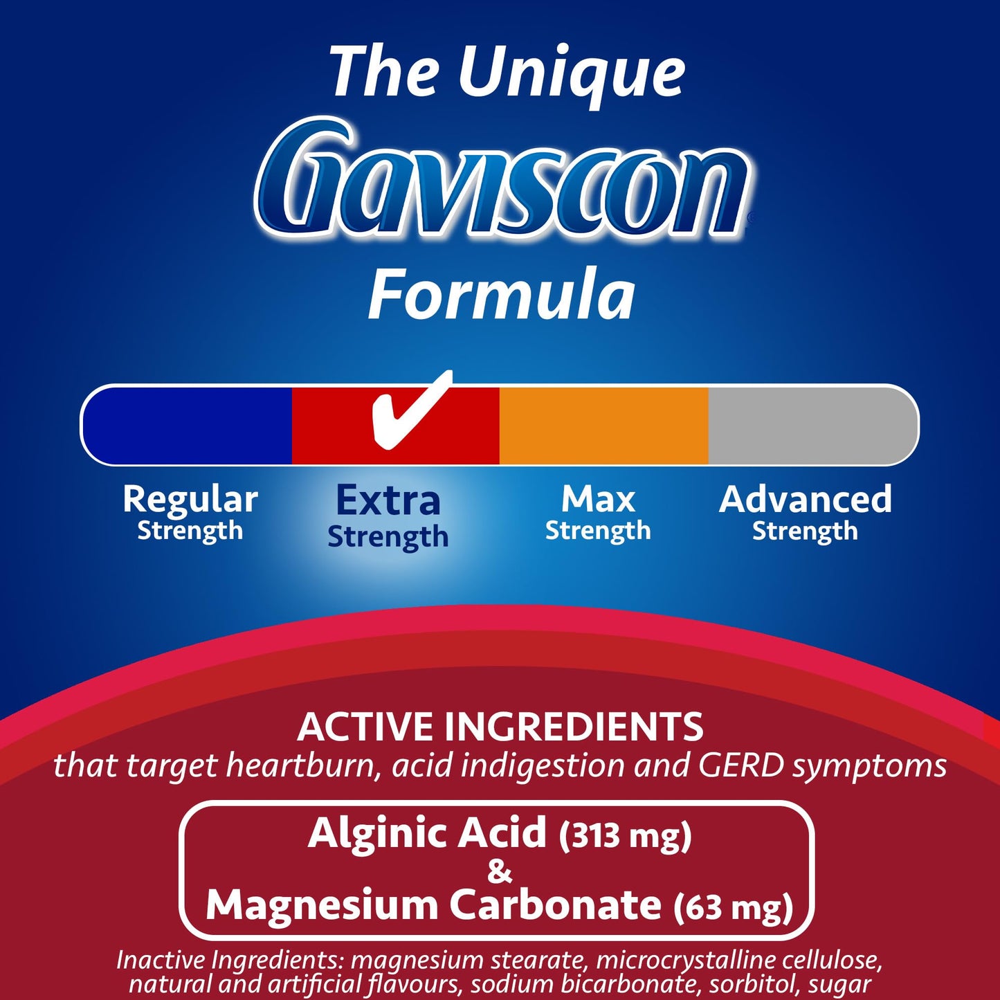 Gaviscon Extra Strength Flavour Burst Tablets - 120 Count - Chewable Foaming Antacid Tablets for Day and Night Heartburn Relief, Acid Reflux and GERD Relief, Fruit Blast - Free of Aluminum, Lactose and Gluten 🍁 All In One Marketplace Canada