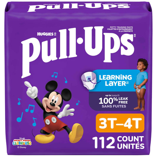 Pull-Ups Boys' Potty Training Pants, Size 3T-4T Training Underwear (32-40 lbs), 112 Count 🍁 All In One Marketplace Canada