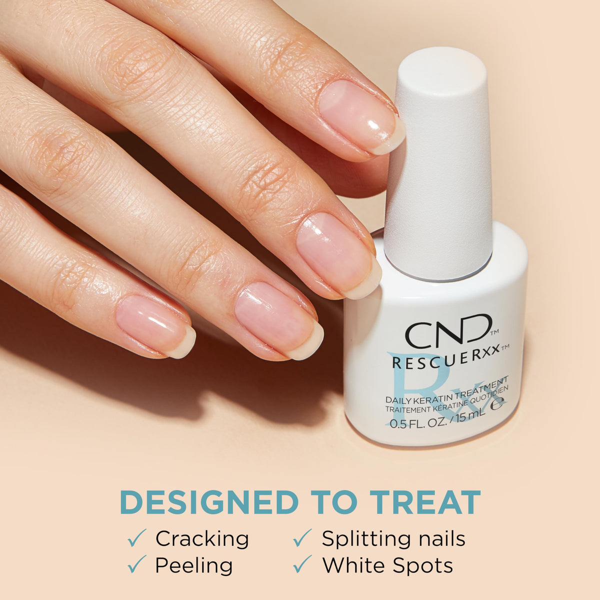 CND Vinylux RescueRXx Daily Keratin Treatment, 0.5 Fl Oz 🍁 All In One Marketplace Canada
