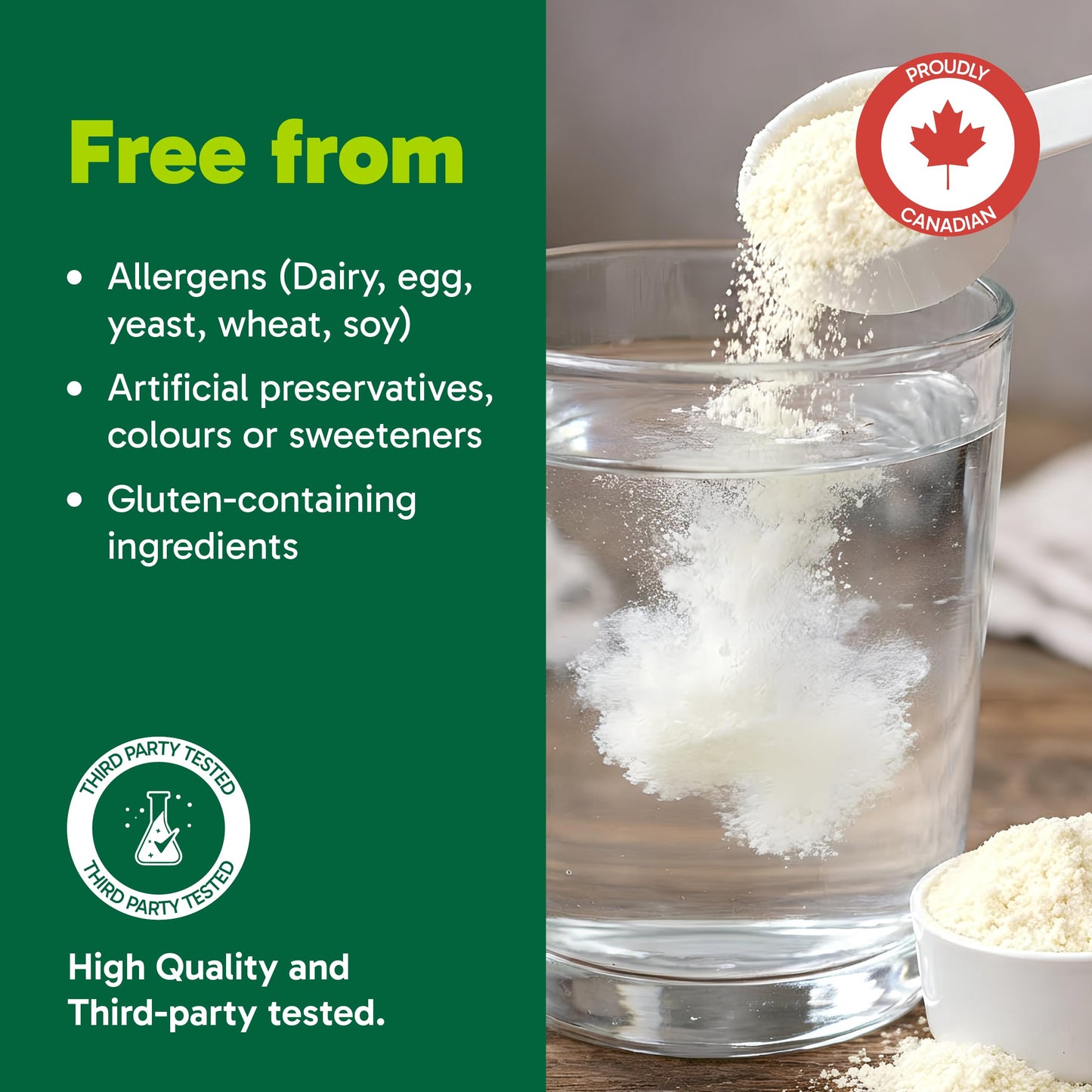 Organika Canadian-Made Creatine Powder - Pure Micronized Creatine Monohydrate - NSF Certified - Supports Strength, Muscle, Recovery and Performance for Men and Women - Unflavoured - 1KG, 200 servings 🍁 All In One Marketplace Canada
