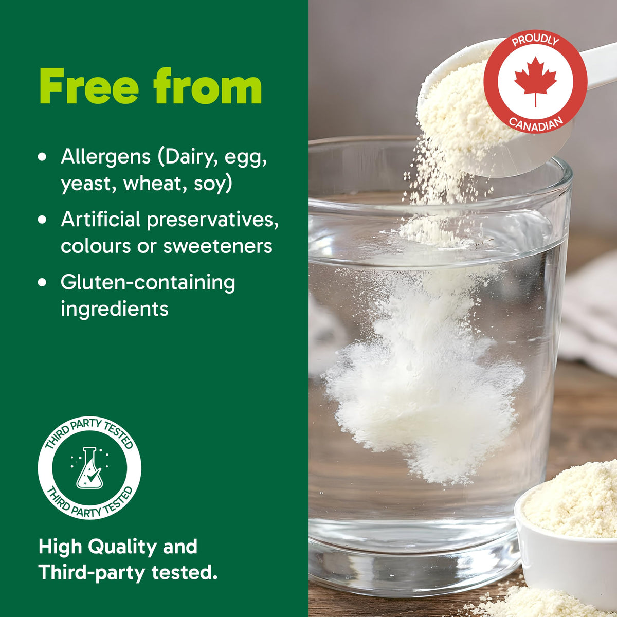 Organika Canadian-Made Creatine Powder- Peach Mango- Pure Micronized Creatine Monohydrate - Helps Build Lean Muscle, Increase Strength, and Improved Recovery and Performance for Men and Women - 600g 🍁 All In One Marketplace Canada