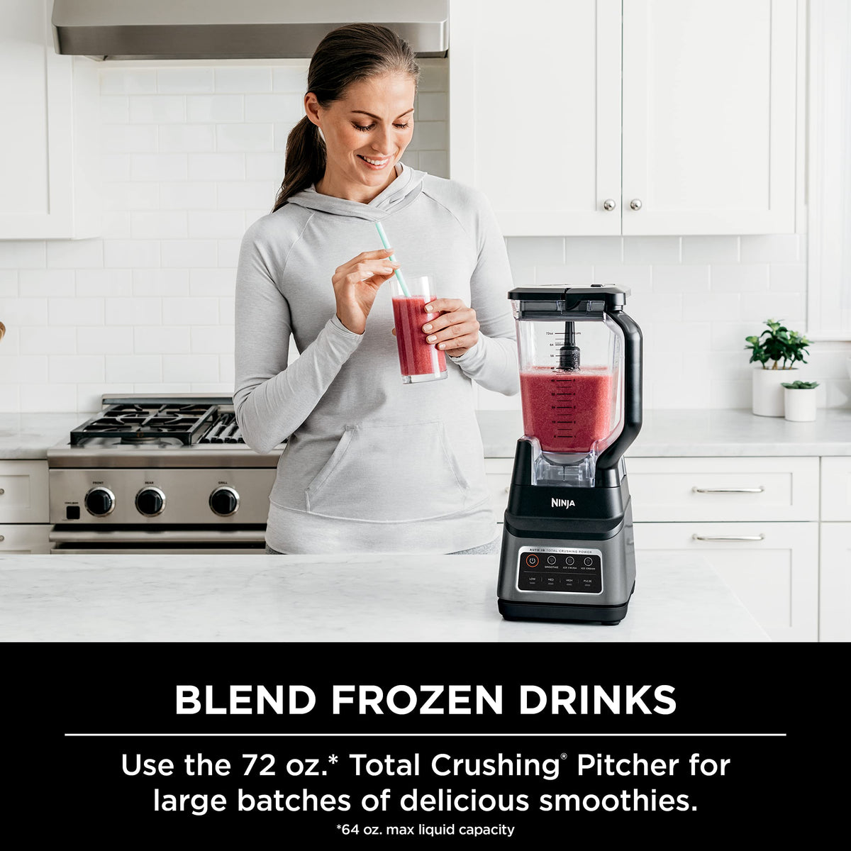Ninja BN701C, Professional Plus Blender with 72oz Pitcher and Auto-iQ Presets, Black/Grey, 1400W (Canadian Version) 🍁 All In One Marketplace Canada