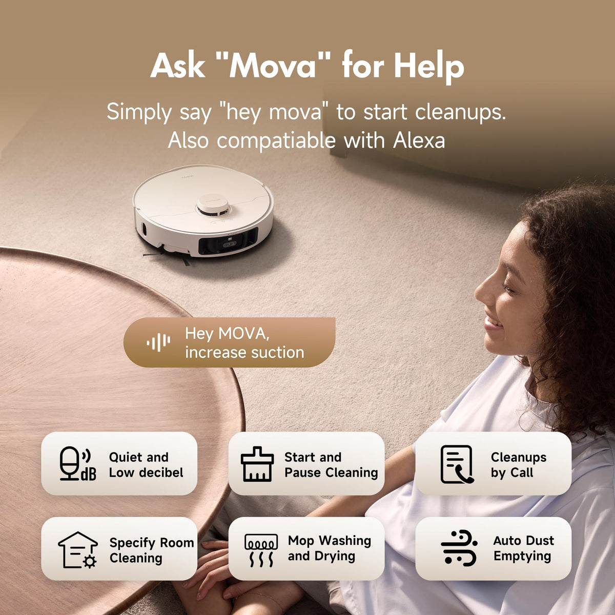 MOVA P10 Pro Ultra Robot Vacuum and Mop 13,000Pa Suction, 140°F Hot Water Auto Mop Washing & Drying, Dual Spinning Extenable Mop,10.5mm Lifting for Carpet, 360°Obstacle Avoidance, App Control 🍁 All In One Marketplace Canada