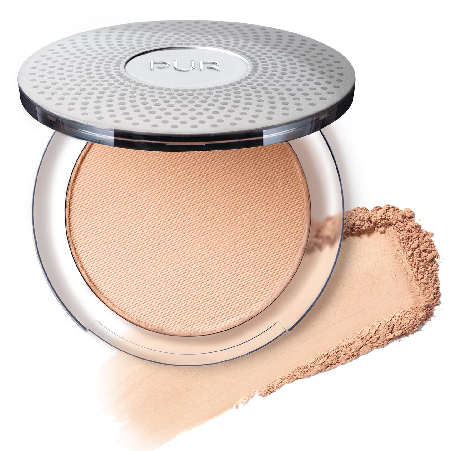 PÜR MINERALS 4-in-1 Pressed Mineral Makeup Powder Foundation with SPF 15 - Concealer & Finishing Compact Pressed Powder for Face - Buildable Medium to Full Coverage Foundation Powder (Blush Medium) 🍁 All In One Marketplace Canada