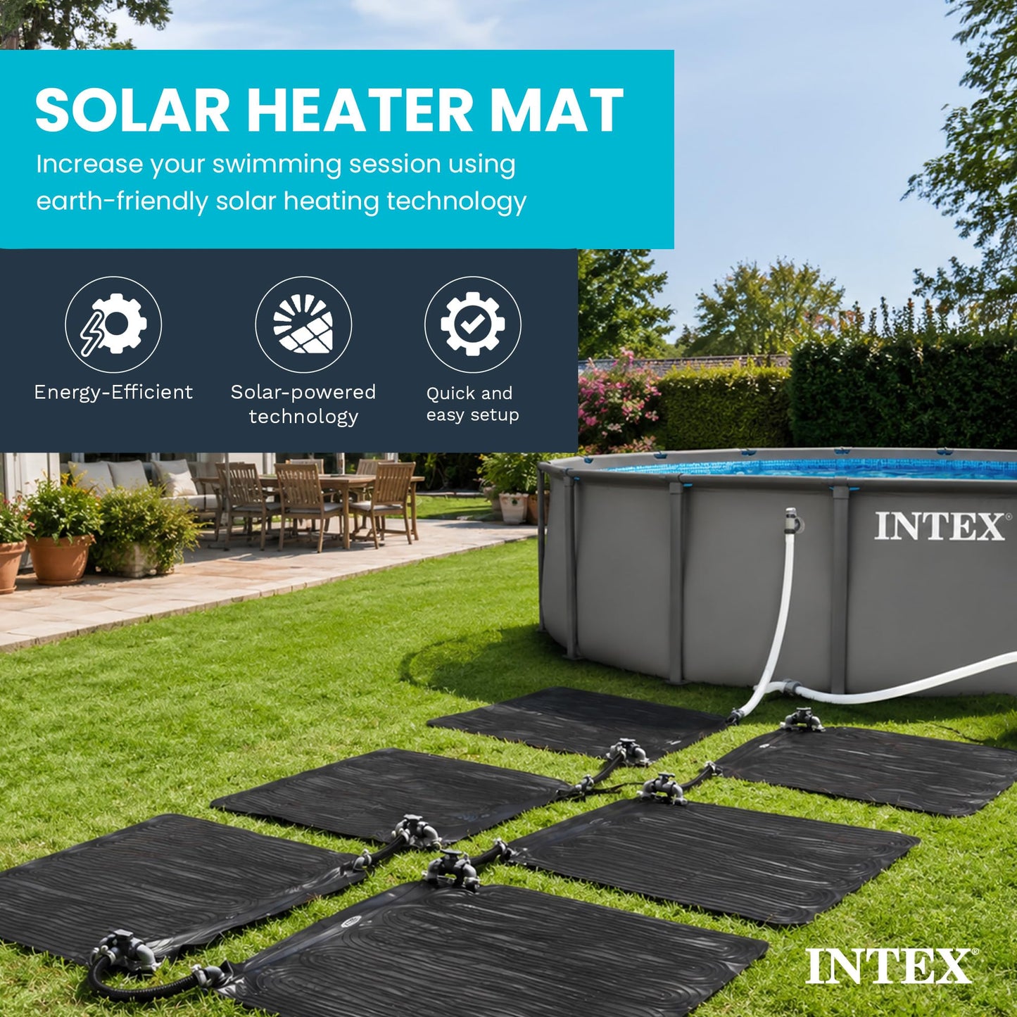 Intex Solar Heater Mat for Above Ground Swimming Pool, 47" X 47" 🍁 All In One Marketplace Canada