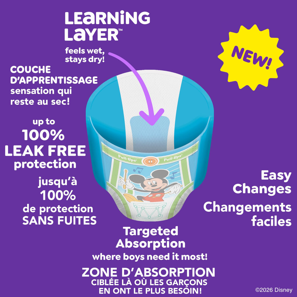 Pull-Ups Boys' Potty Training Pants, Size 4T-5T Training Underwear (38-50 lbs), 99 Count 🍁 All In One Marketplace Canada