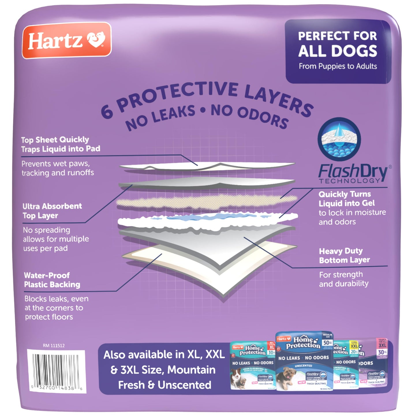 Hartz Home Pro Odor Eliminating Dog Pads, 50-Count 🍁 All In One Marketplace Canada