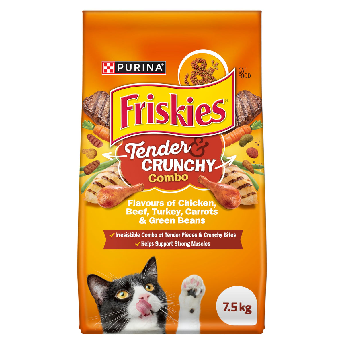 Friskies Grillers Tenders & Crunchy Bites Dry Cat Food - 7.5 kg Bag 🍁 All In One Marketplace Canada