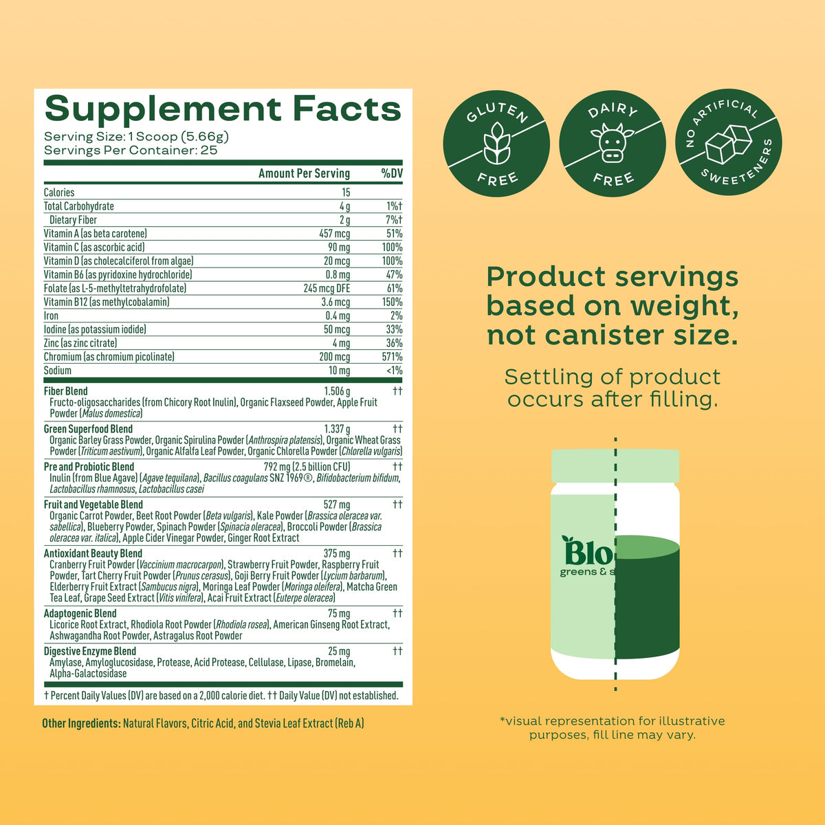Bloom Nutrition Superfood Greens Powder, Digestive Enzymes with Probiotics and Prebiotics, Gut Health, Bloating Relief for Women, Chlorella, Green Juice Mix with Beet Root Powder, 25 SVG, Mango 🍁 All In One Marketplace Canada