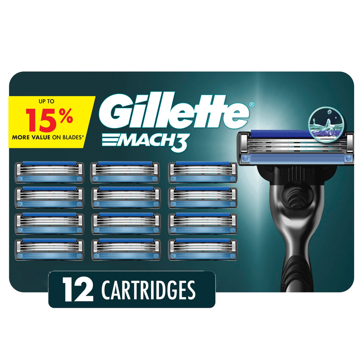Gillette Mach3 Men's Razor Blade Refills, 12 Refills 🍁 All In One Marketplace Canada