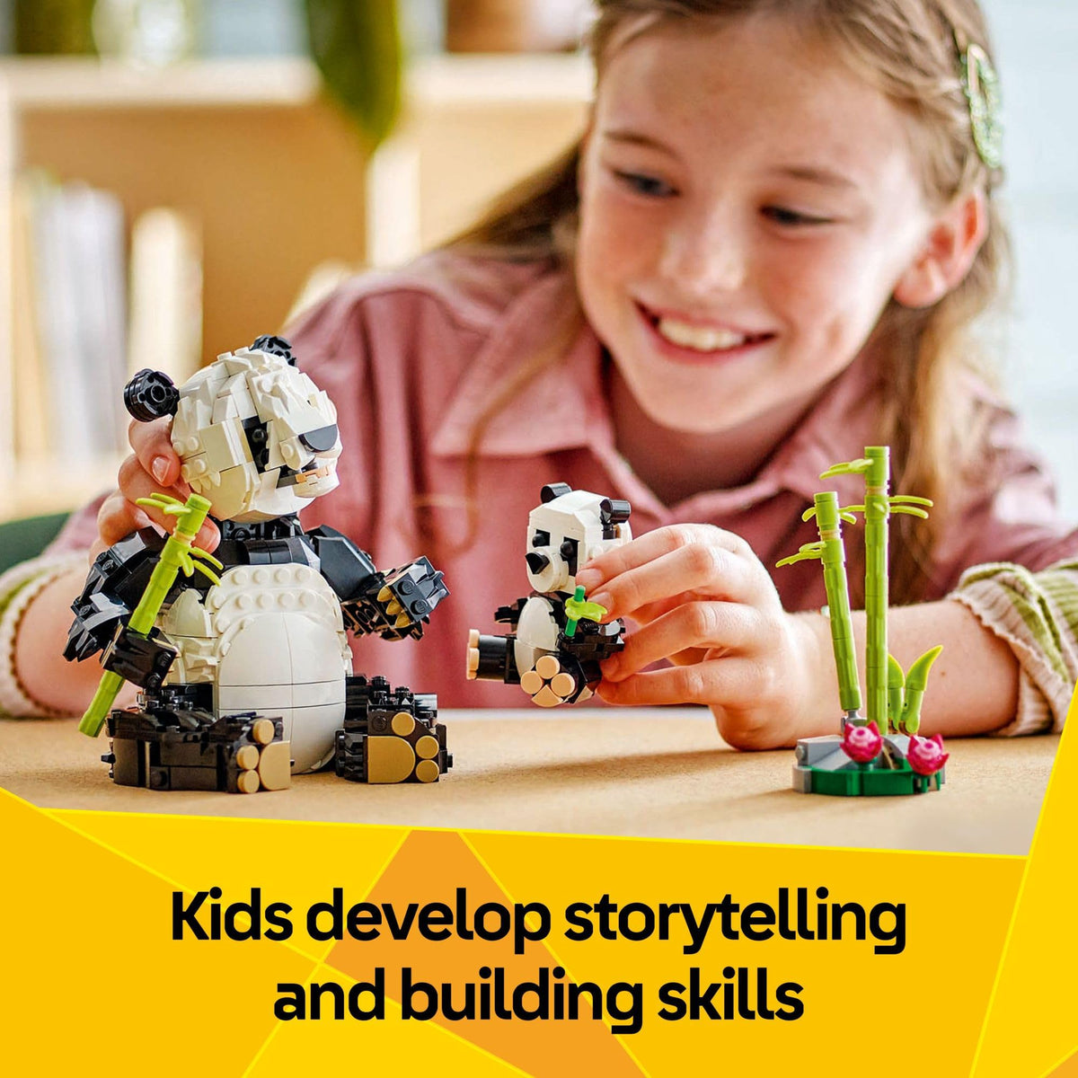 LEGO Creator 3 in 1 Wild Animals Panda Family - Building Toy Kit for Kids with 3 Building Options, Panda, Penguin, or Orca - 8 Year Old Girl & Boy Birthday Gifts - 31165 🍁 All In One Marketplace Canada