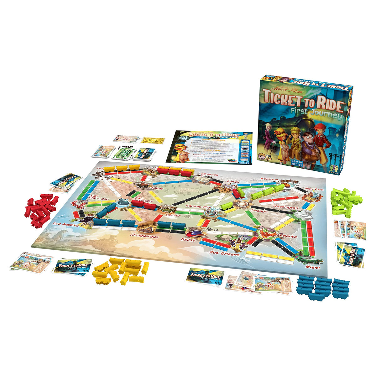 Ticket to Ride - First Journey (English Version) - A Game by Asmodee 🍁 All In One Marketplace Canada