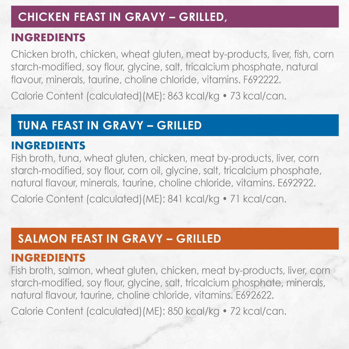 Fancy Feast Grilled Wet Cat Food, in Gravy Variety Pack 3 Flavours - 85 g Can (24 Pack) 🍁 All In One Marketplace Canada