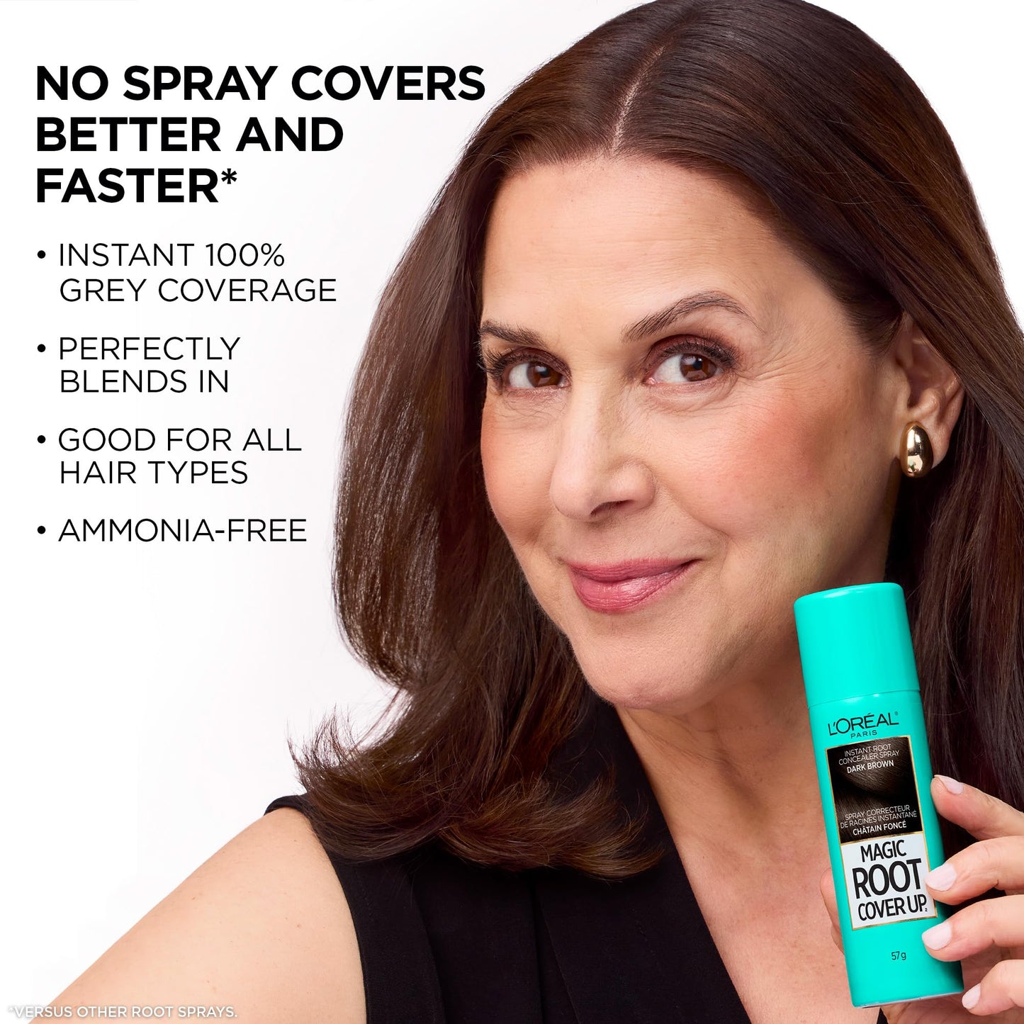 L'Oréal Paris Magic Root Cover Up Root Touch Up, Dark Brown Hair Dye, Root Touch Up Spray for Thinning Hair, Temporary Hair Dye, Grey Coverage, Pack of 2 🍁 All In One Marketplace Canada