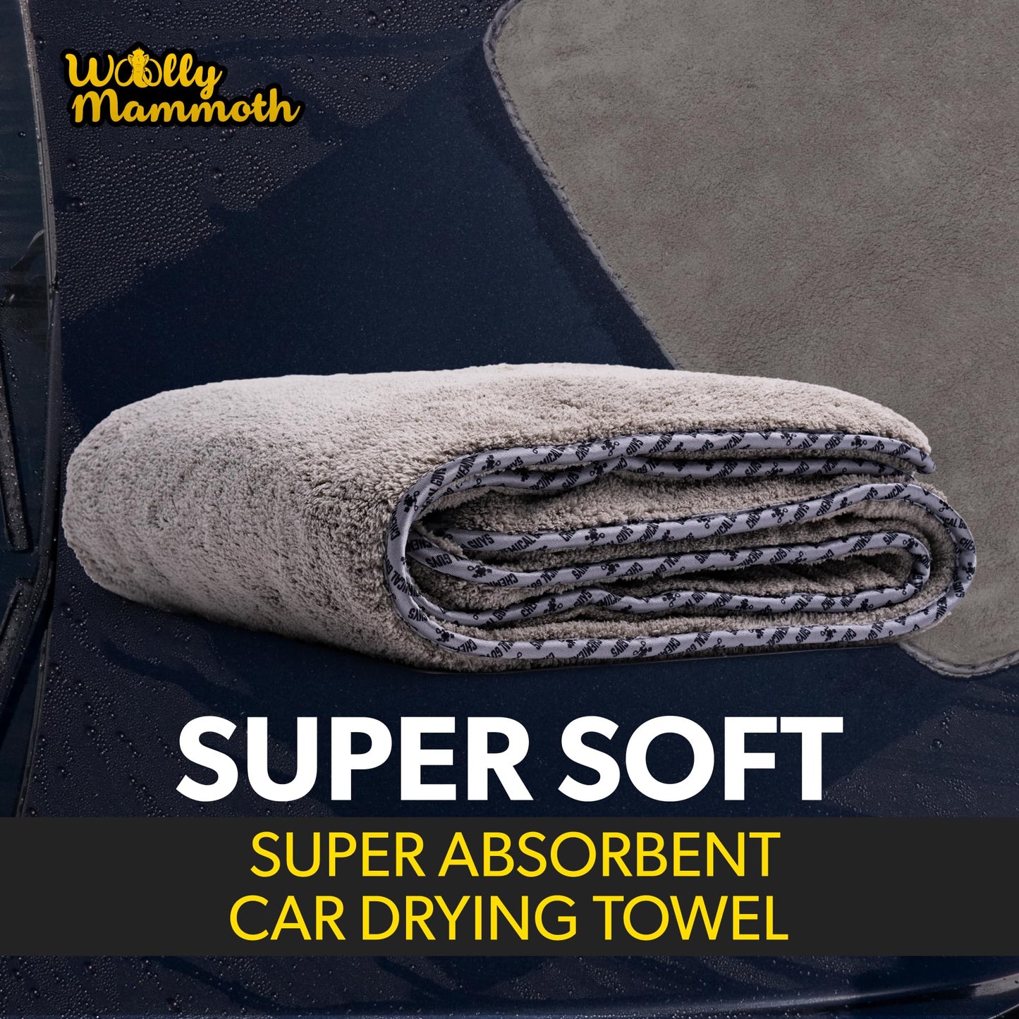 Chemical Guys Woolly Mammoth Microfiber Towel (36" x 25") Cars, Trucks, SUVs, RVs, Home, Pets, Messes, Grey 🍁 All In One Marketplace Canada