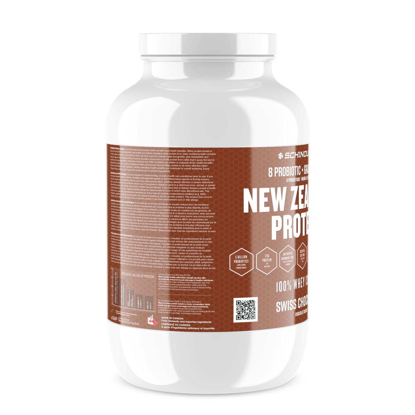 Schinoussa Super Foods New Zealand Whey Protein Isolate | 25g Protein | 0g Of Sugar | 1g Of Carbs | 110 Calories (Swiss Chocolate, 910 g (Pack of 1)) 🍁 All In One Marketplace Canada